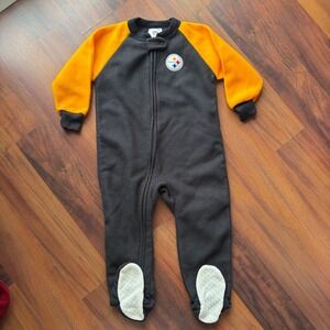 Kids Pittsburgh Steelers Fleece Pajamas Sleepwear Size 3T NFL Team Apparel